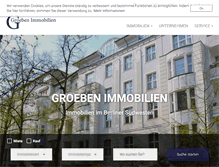 Tablet Screenshot of groeben-immobilien.com